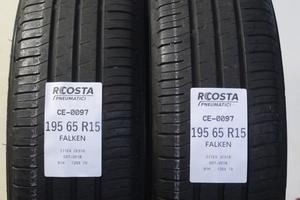 2 PNEUMATICI USATI 195 65 R15 91H FALKEN CE-0097