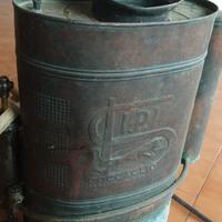 pompa irroratrice in rame + solforatrice in legno