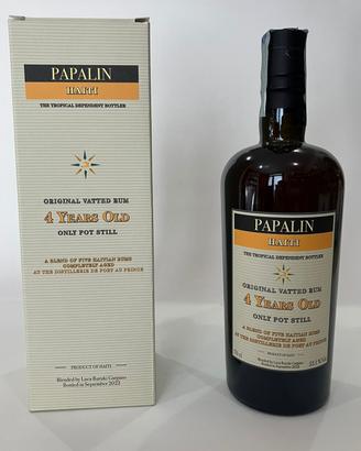 Papalin Haiti RUM 2022 4 Y.O. Velier 53,1% con Box
