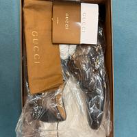 Gucci scarpa allacciata coda di rondine bicolor