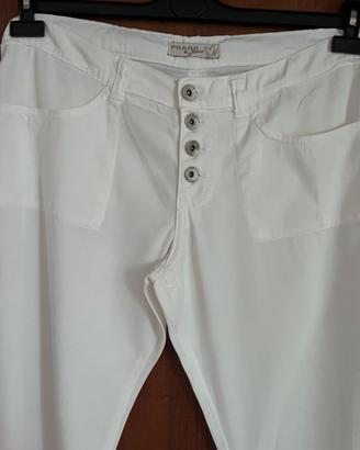Pantaloni jeans leggeri bianchi Phard