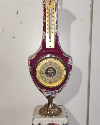 BAROMETRO VINTAGE CAPODIMONTE 1950 IGROMETRO TERMO