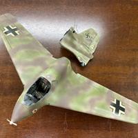 Modellino Caccia Aereo Messerschmitt Komet