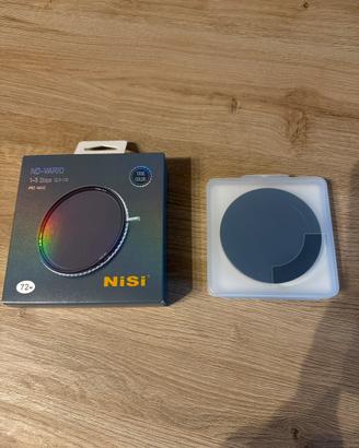 Filtro nd nisi 72mm 1-5 stop