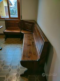 Giro panca...credenza, tavolo e 4 sedie arte pover