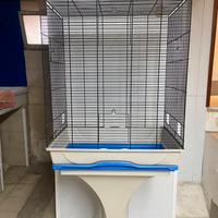 GABBIA GRANDE CON PIEDISTALLO