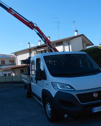 FIAT DUCATO MAXI 7 POSTI + GRU FASSI