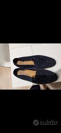 Loro Piana Summer Walk uomo nere suede tg 44