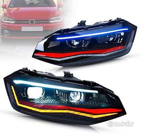 Fari anteriori led drl vw polo aw 2g led dinamici