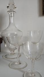 Set di bicchieri in cristallo