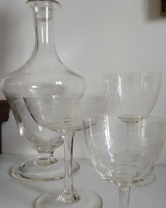Set di bicchieri in cristallo