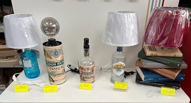 Lampade abatjour con bottiglie di gin /vodka