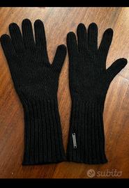 Guanti Burberry neri misto cashmire nuovi L