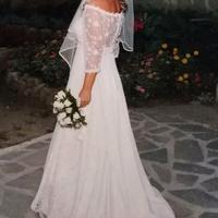Vestito da sposa completo di scarpe