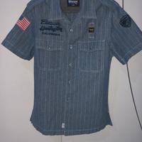 camicia di jeans a righe blauer