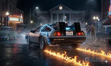 Targa "OUTATIME" - Replica Artigianale 3D (Ritorno