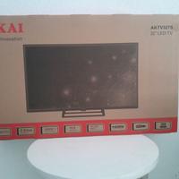 Televisore nuovo + Riproduttore DVD + Supporto.