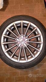 Cerchi in lega 17" Audi A3 Golf con gomme estive