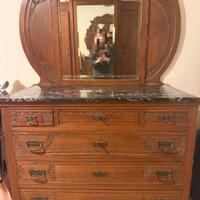 Como`  in legno massello con specchiera.