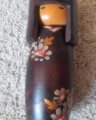 Vintage Japanese Wooden Kokeshi Doll