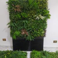 siepe artificiale "jungle" per pareti decorative
