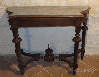 Consolle con piano in marmo