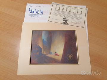 Litografia autentica di Fantasia della Disney