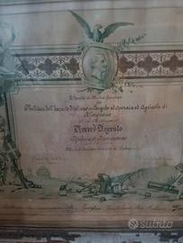 antico documento de la società del mutuo soccorso 