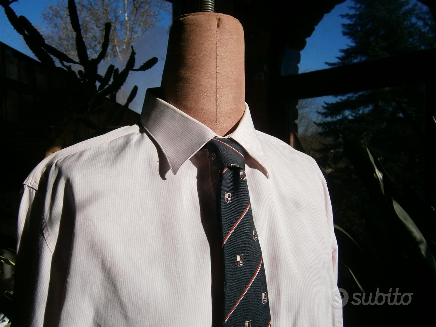 Jack Martin Camicia da Uomo con Polsini francesi e Colletto alla Francese | Gemelli Inclusi | Camicia Elegante di Lusso a Maniche Lunghe con abbottonatura per Uomo (Spina di Pesce, Bianco, S