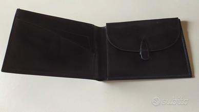 Portafoglio uomo nero in pelle