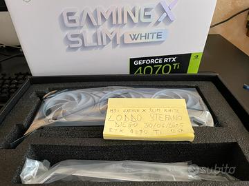 MSI RTX 4070 Ti Gaming X Slim White - 12GB GDDR6X