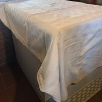 Tovaglia bianca in cotone di fiandra