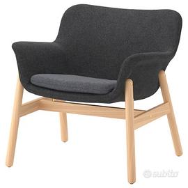 Poltrona IKEA VEDBO Grigia - Design Scandinavo (Ot