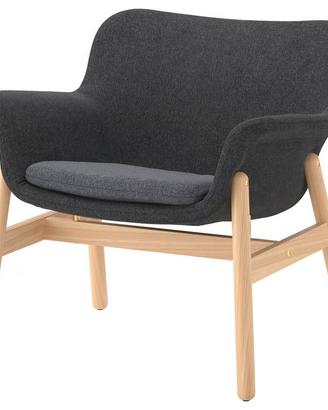 Poltrona IKEA VEDBO Grigia - Design Scandinavo (Ot