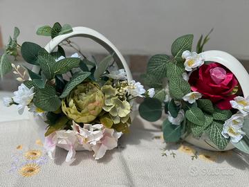 Confezione floreale artigianale “fiori artificiali