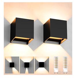 ChangM 2 Pezzi 7W Applique da Parete Esterno Inter