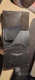 Slim portafoglio Carbon nero 