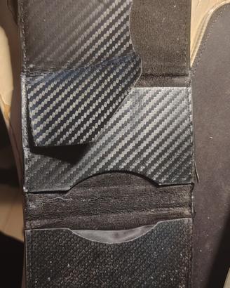 Slim portafoglio Carbon nero 