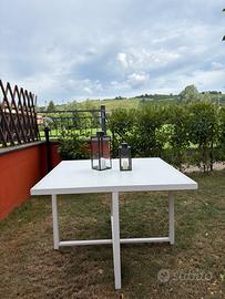 Tavolo quadrato da esterno giardino/ veranda