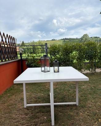 Tavolo quadrato da esterno giardino/ veranda