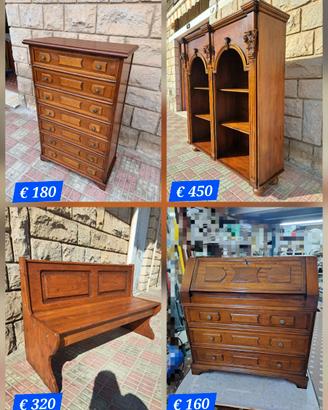 Settimino  Secretaire Cassapanca Libreria