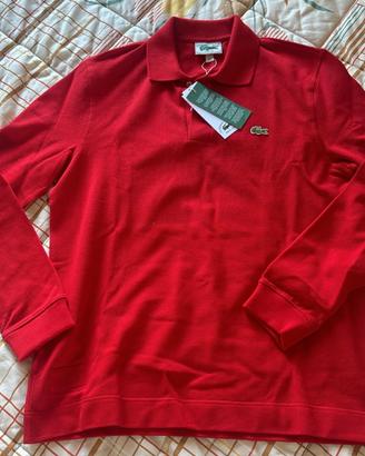 polo a maniche lunghe uomo Lacoste taglia M