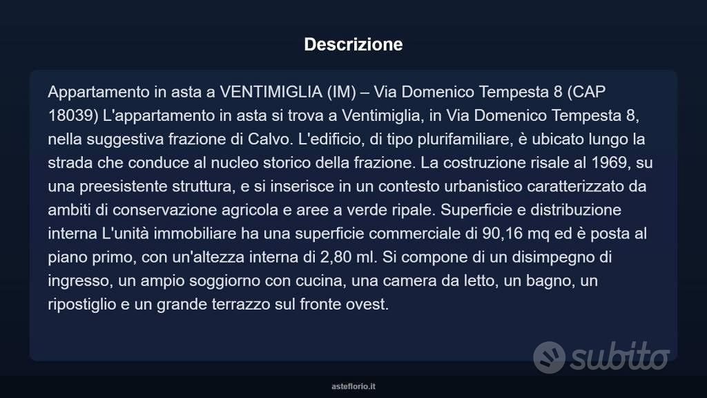 Appartamento – Ventimiglia, Calvo - Vista 5