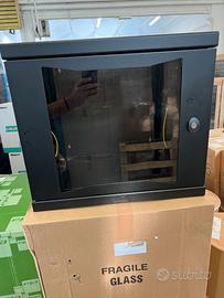 ARMADIO DATI RACK 19" 9 UNITA' COLORE NERO NUOVI
