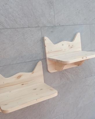 mensole a muro per gatti