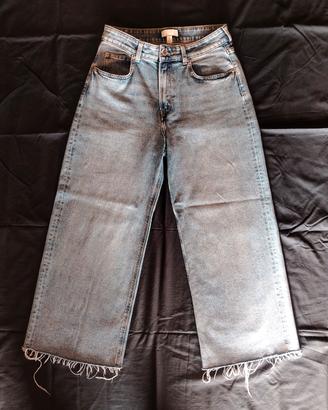 Jeans wide leg effetto vintage (H&M).Taglia EUR 40