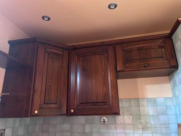 Pensili cucina in legno di pino