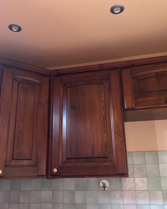 Pensili cucina in legno di pino