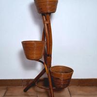 vaso in bambù di design. perfette condizioni. 70'.