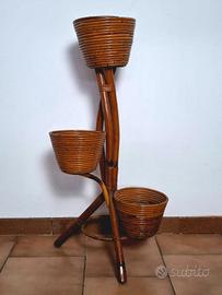 vaso in bambù di design. perfette condizioni. 70'.